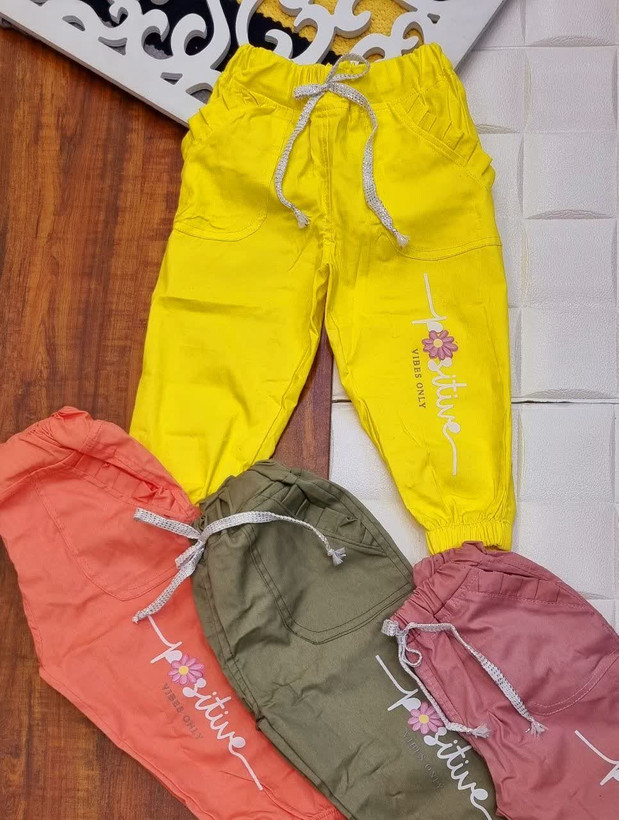 شلوار کتان دخترانه