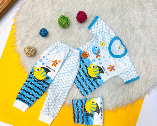 تیشرت و شلوار نوزادی لباس نوزادی اسپرت سیسمونی پسرانه خرید لباس ارزان کودک