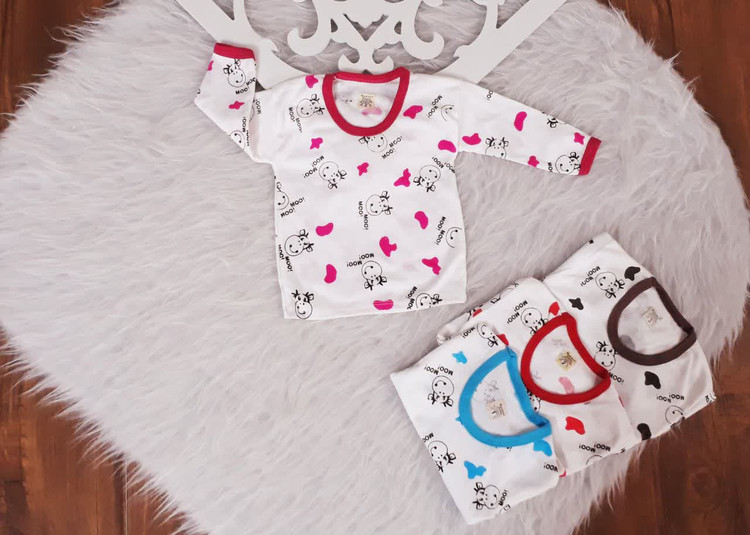 بلوز آستین بلند نوزادی سیسمونی نوزاد