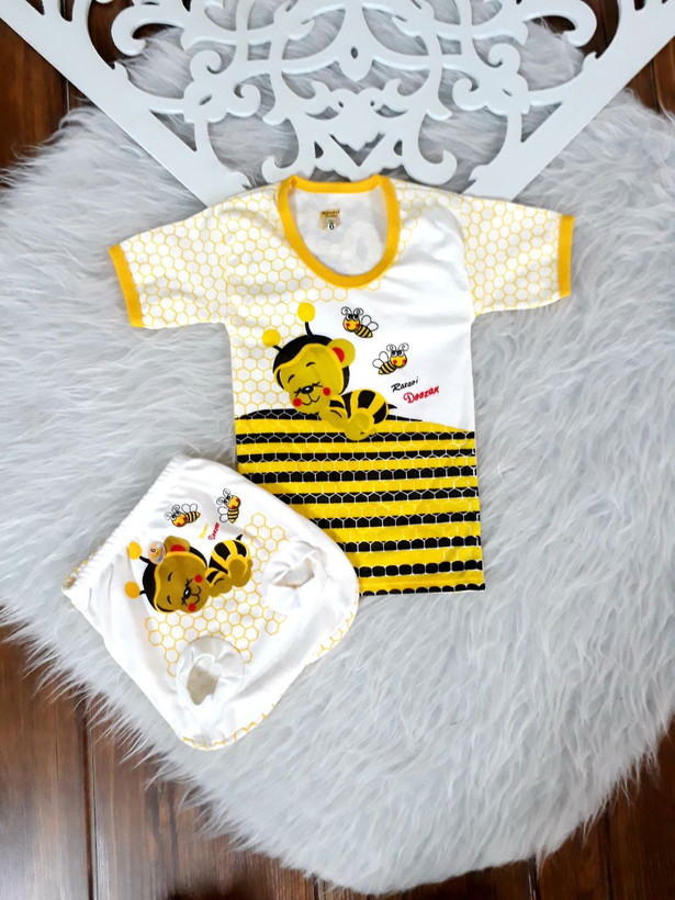 لباس نوزادی تیشرت و شورت عینکی