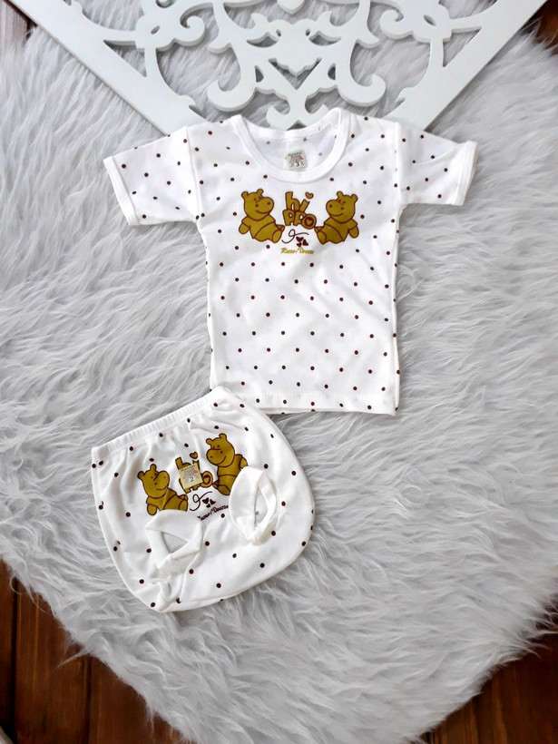 آستین کوتاه و شورت نوزادی