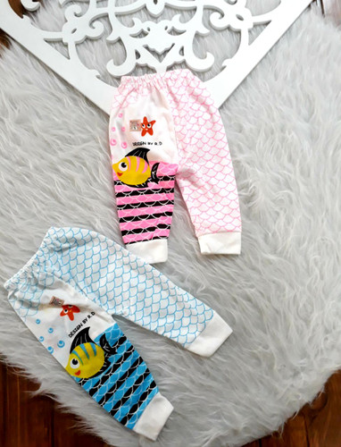 خرید و قیمت شلوار نوزادی طرح ماهی