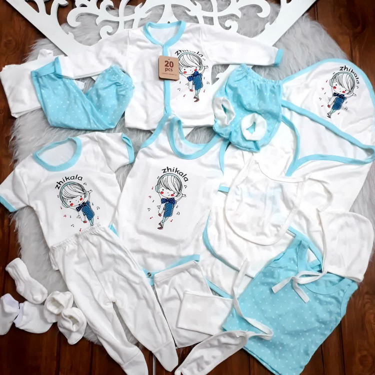 لباس نوزادی بیست تیکه نوزادی