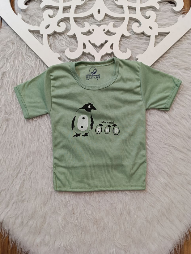 بلوز آستین کوتاه پنگوئن