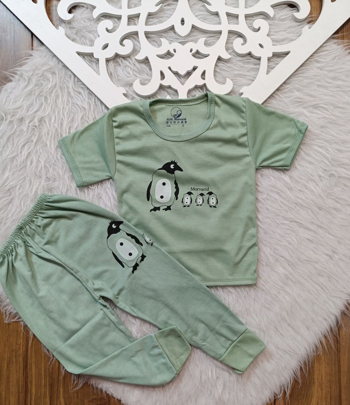 سیسمونی نوزاد_لباس نوزادی_آستین کوتاه