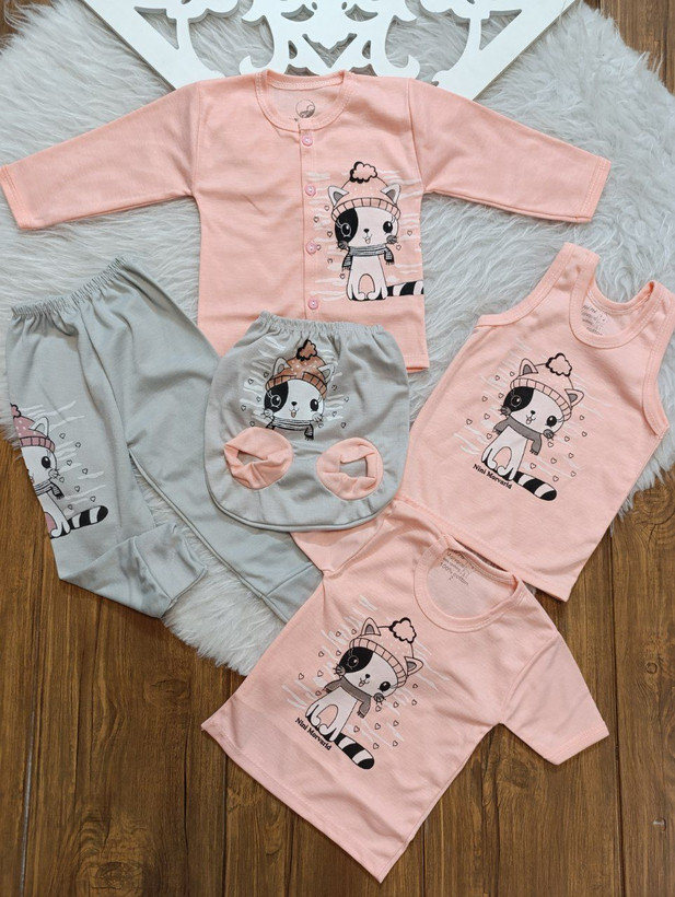 پنج تیکه نوزادی پنبه