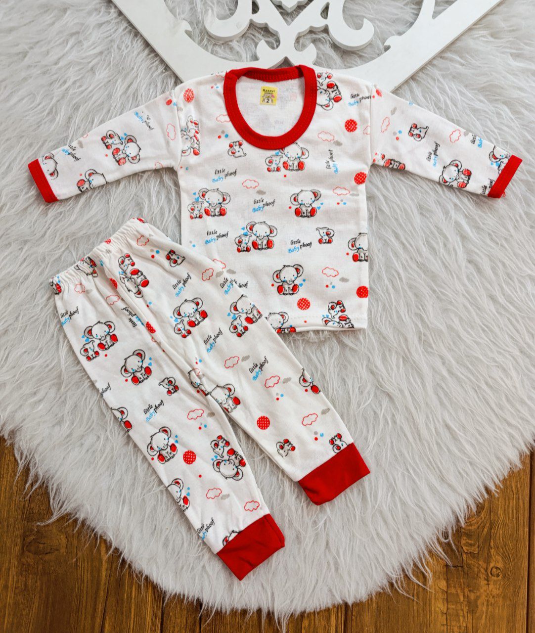 لباس نوزادی طرح فیل