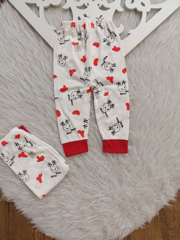 شلوار لکه گاوی قرمز