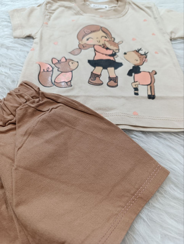 تیشرت و شلوارک دخترانه