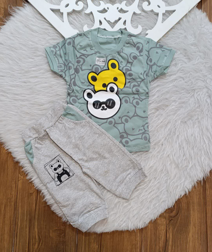 ست تیشرت و شلوارک پسرانه