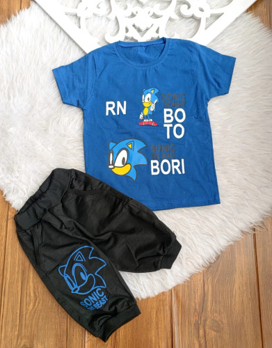 ست تیشرت و شلوارک پسرانه